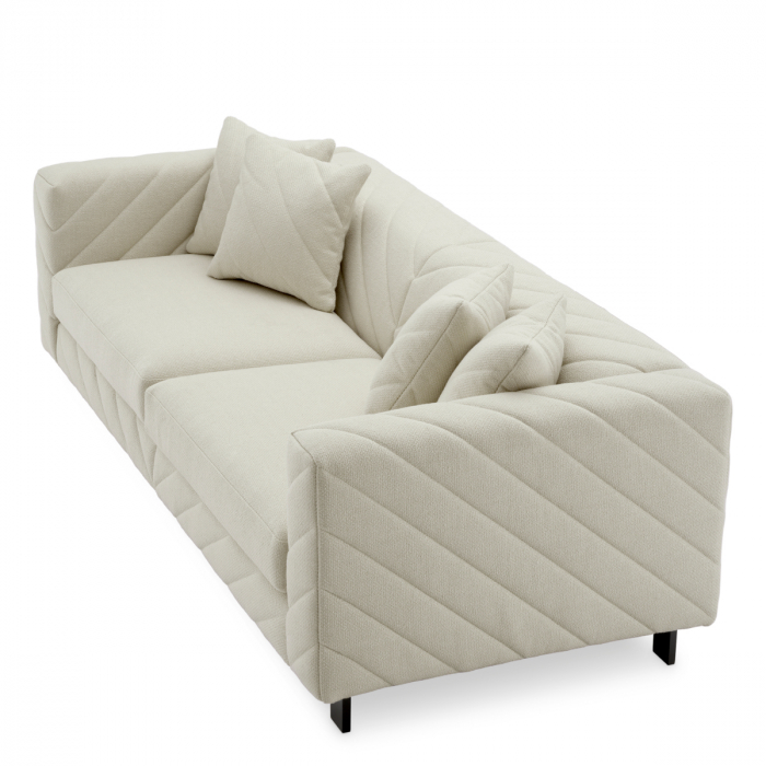 Canapea Avellino rêve crem, Dims: W. 230 | D. 100 | H. 69 | SD. 67 | SH. 46 | AH. 69  (CM) [5]