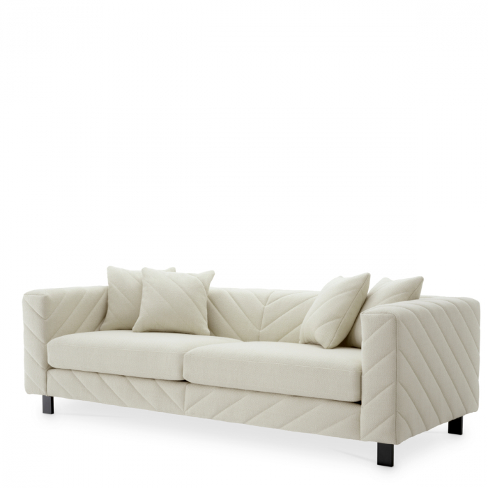 Canapea Avellino rêve crem, Dims: W. 230 | D. 100 | H. 69 | SD. 67 | SH. 46 | AH. 69  (CM) [1]