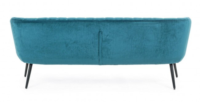 Canapea Avril, Catifea, Albastru, 178x71x69 [4]