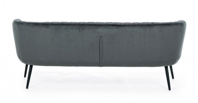 Canapea Avril, Catifea, Gri, 178x71x69 [4]