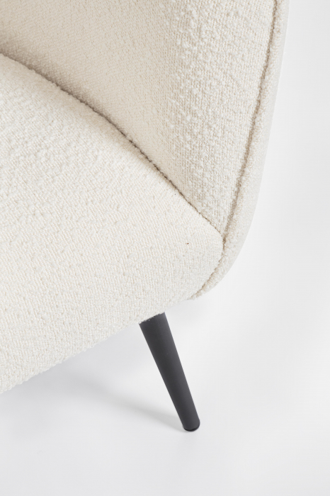 Canapea Avril, Poliester/Lemn, Alb, 175x70x68h cm [3]