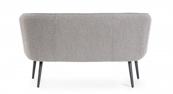 Canapea Avril, Poliester/Lemn, Gri, 126x70x68h cm [3]