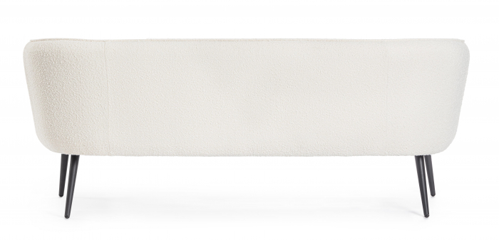 Canapea Avril, Poliester/Lemn, Alb, 175x70x68h cm [6]