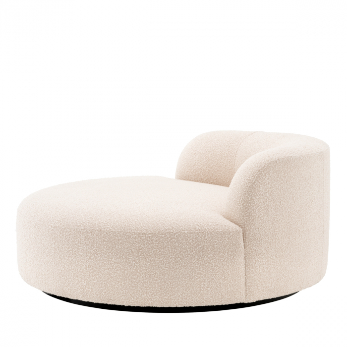 Canapea Björn Round bouclé crem, Dims: W. 150 | D. 150 | H. 69 | SD. 121 | SH. 44  (CM) [5]