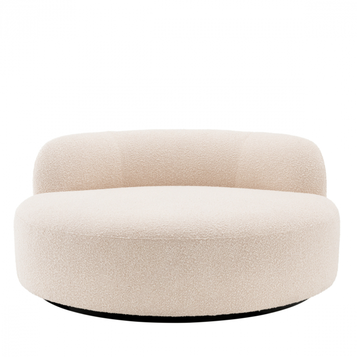 Canapea Björn Round bouclé crem, Dims: W. 150 | D. 150 | H. 69 | SD. 121 | SH. 44  (CM) [3]