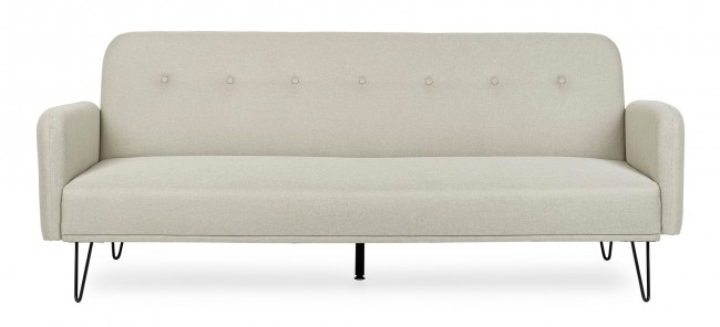 Canapea BRIDJET, tesatura, bej, 200x82x81cm [3]