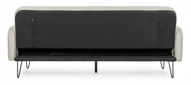 Canapea BRIDJET, tesatura, bej, 200x82x81cm [4]
