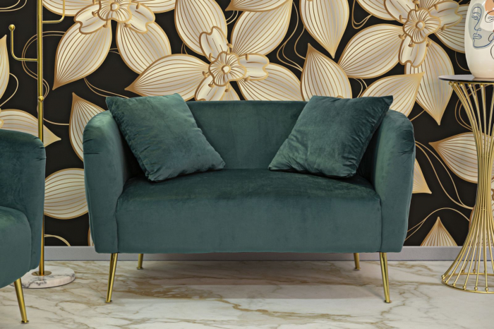 Canapea Bucuresti,  Verde, Cm 127X74X73 [11]