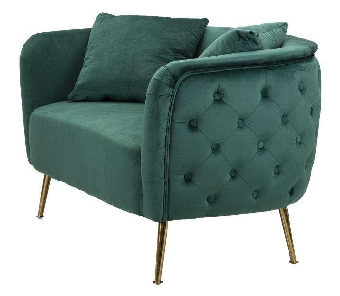 Canapea Bucuresti,  Verde, Cm 127X74X73 [3]