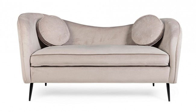 Canapea Candis, Material sintetic, Gri, 160x71x80 [3]