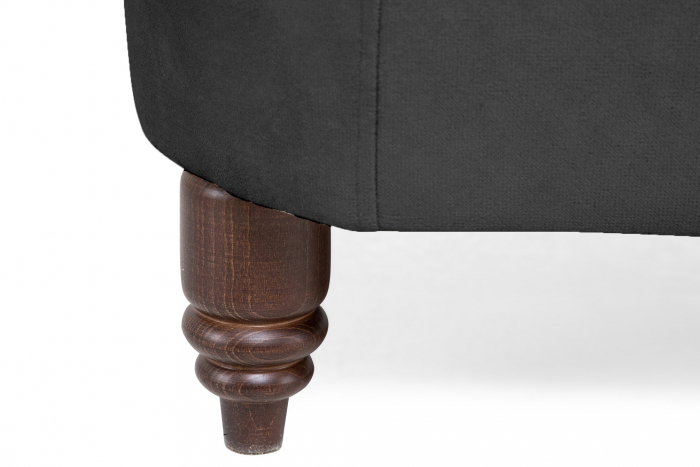 Canapea Chesterfield, 2 locuri, Gri, 150x80x86 cm [8]