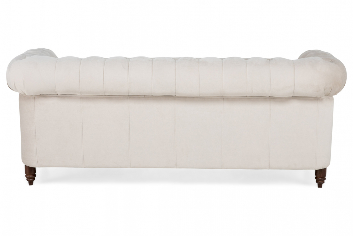 Canapea Chesterfield, 3 locuri, Bej, 203x80x86 cm [4]
