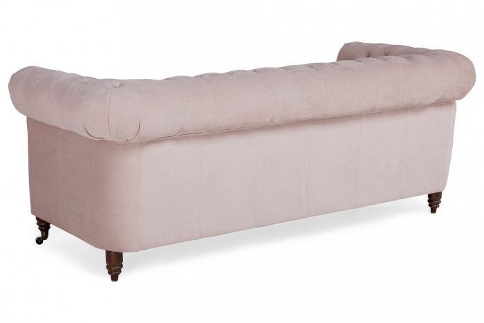 Canapea Chesterfield, 3 locuri, Roz, 203x80x86 cm [3]