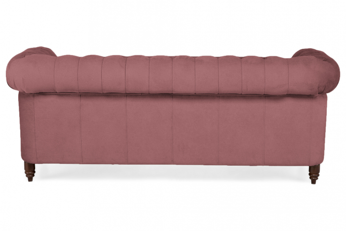 Canapea Chesterfield, 3 locuri, Roz, 203x80x86 cm [4]