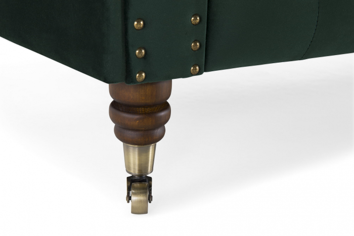 Canapea Chesterfield, 3 locuri, Verde, 203x80x86 cm [7]