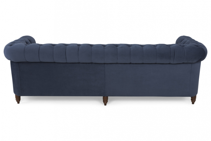 Canapea Chesterfield, 4  locuri, Albastru, 238x80x86 cm [5]