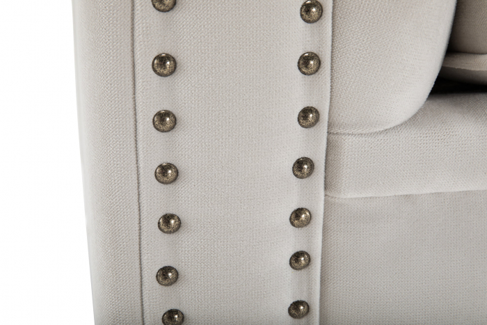 Canapea Chesterfield, 4  locuri, Bej, 238x80x86 cm [10]