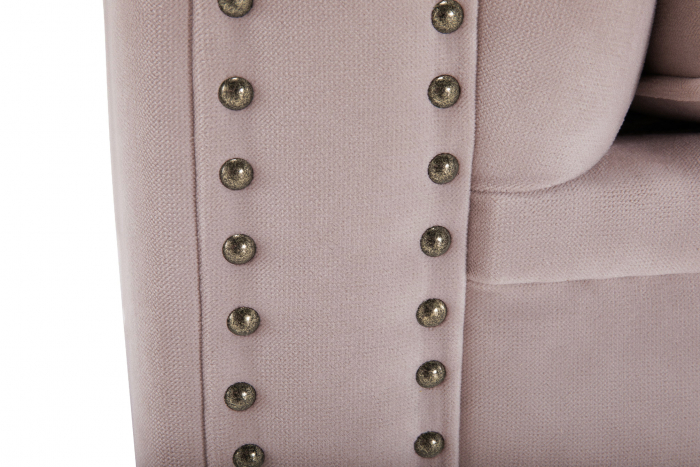 Canapea Chesterfield, 4  locuri, Roz, 238x80x86 cm [8]