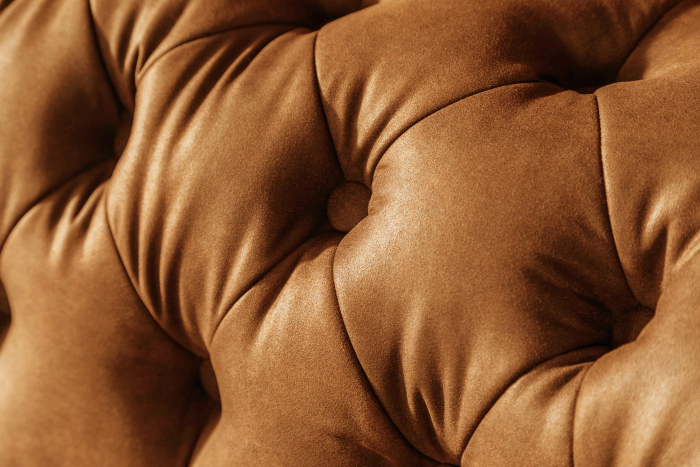 Canapea Chesterfield, Curbata, Maro coniac , 230x80x86 cm [9]
