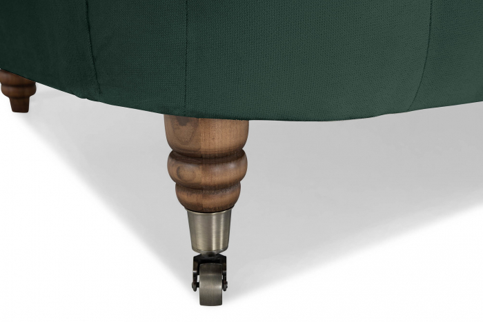 Canapea Chesterfield, Curbata, Verde, 230x80x86 cm [6]