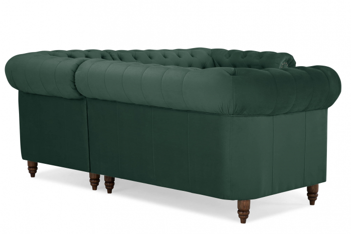Coltar Chesterfield, Verde, 205x80x86 cm [6]
