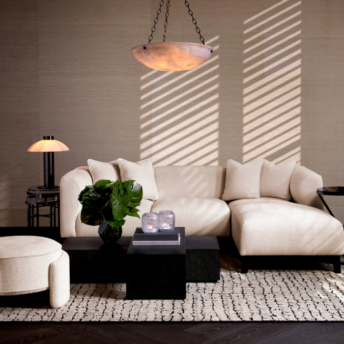 Canapea Corso Lounge dreapta lyssa off-white, Dims: W. 232 | D. 163 | min D. 93 | max D. 163 | H. 72 | min SD. 65 | max SD. 135 | SW. 186 | SH. 46 | AH. 72  (CM) [2]