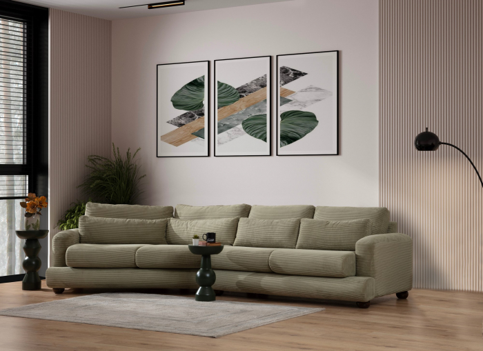 Canapea cu 4 locuri, River 4 locuri stanga - verde image13