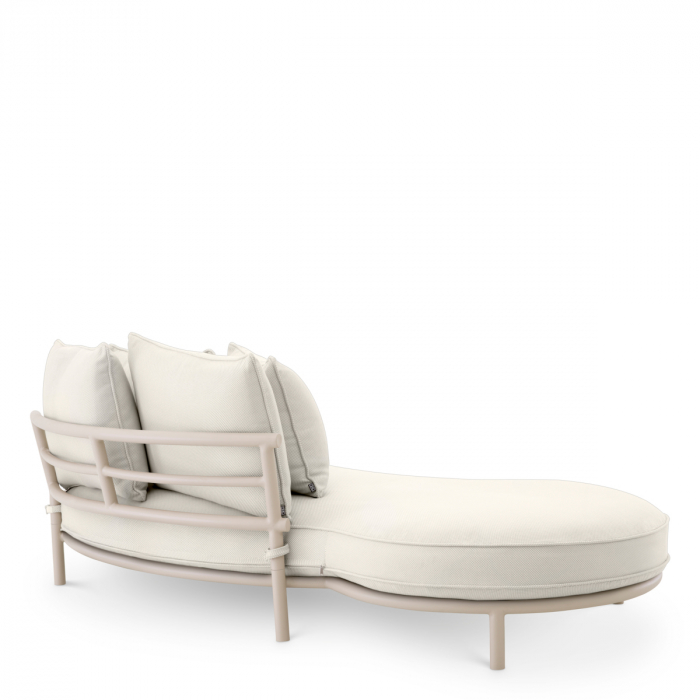 Canapea de exterior Laguno, stânga, off-white/gri, Dims: W. 220 | D. 120 | H. 59 | SD. 96 | SH. 34  (CM) [5]