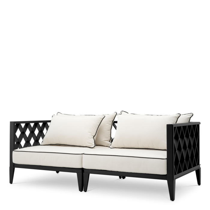 Canapea de exterior Ocean Club S din panza Sunbrella neagra [1]