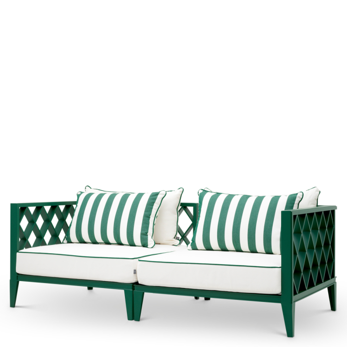 Canapea de exterior Ocean Club S verde blaise alb-galbui verde florent [1]