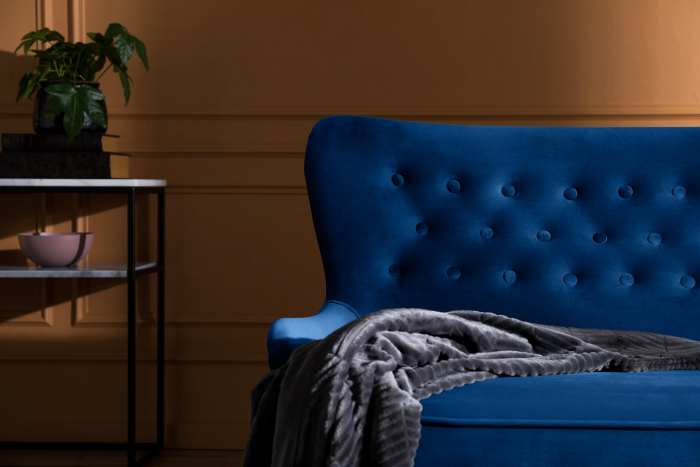 Canapea Diana 3H, Albastru, 140x86x67 cm [3]