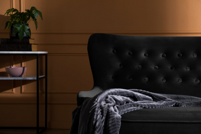 Canapea Diana 3H, Negru, 140x86x67 cm [3]