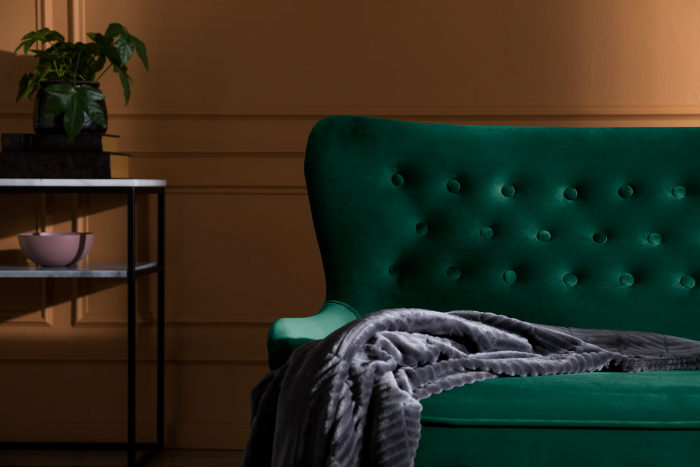 Canapea Diana 3H, Verde inchis, 140x86x67 cm [3]