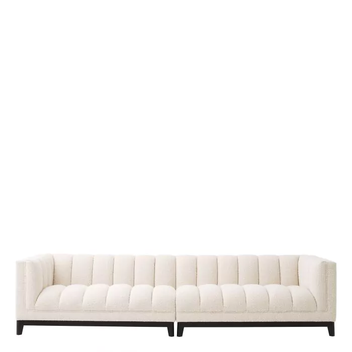 Canapea Ditmar bouclé cream L, Dims: W. 294 | D. 97 | H. 71 | SD. 66 | SH. 47 | AH. 71  (CM) [4]