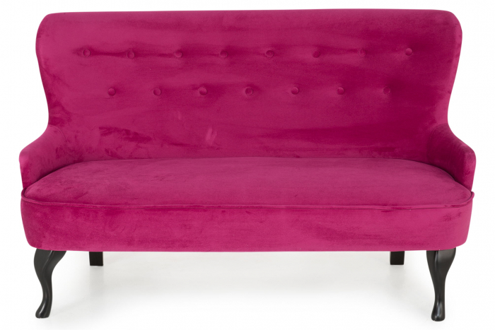 Canapea Diana 2H, Fuchsia, 140xx86x67 cm [3]