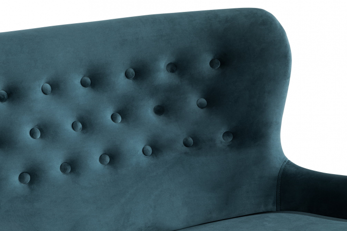 Canapea Diana 3H, Albastru verzui, 140x86x67 cm [8]