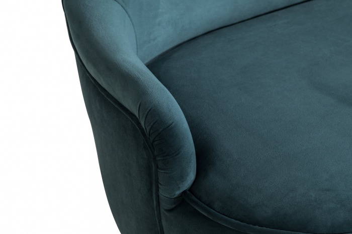 Canapea Diana 3H, Albastru verzui, 140x86x67 cm [9]
