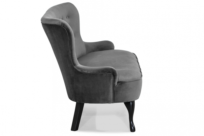 Canapea Diana 3H, Gri inchis, 140x86x67 cm [5]