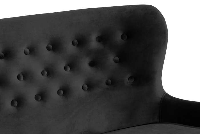 Canapea Diana 3H, Negru, 140x86x67 cm [8]