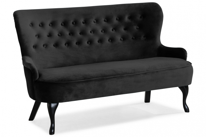 Canapea Diana 3H, Negru, 140x86x67 cm [5]
