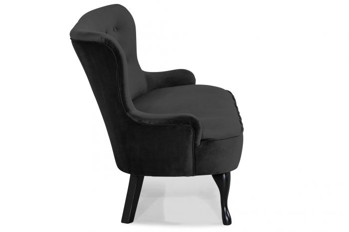 Canapea Diana 3H, Negru, 140x86x67 cm [6]