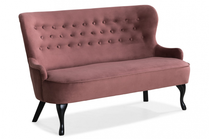 Canapea Diana 3H, Roz inchis, 140x86x67 cm [3]