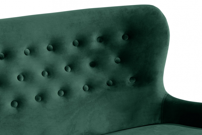Canapea Diana 3H, Verde inchis, 140x86x67 cm [8]