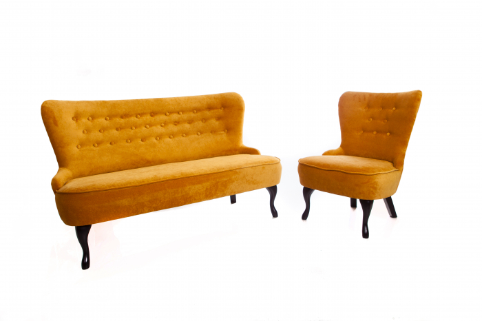 Canapea Diana 3L, Galben, 140xx86x67 cm [7]