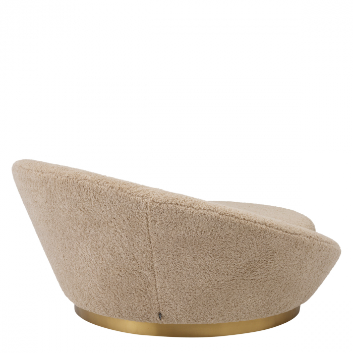 Canapea Duardo canberra, nisip, Dims: Ø 147 | W. 150 | D. 140 | H. 68 | SD. 112 | SH. 40  (CM) [3]