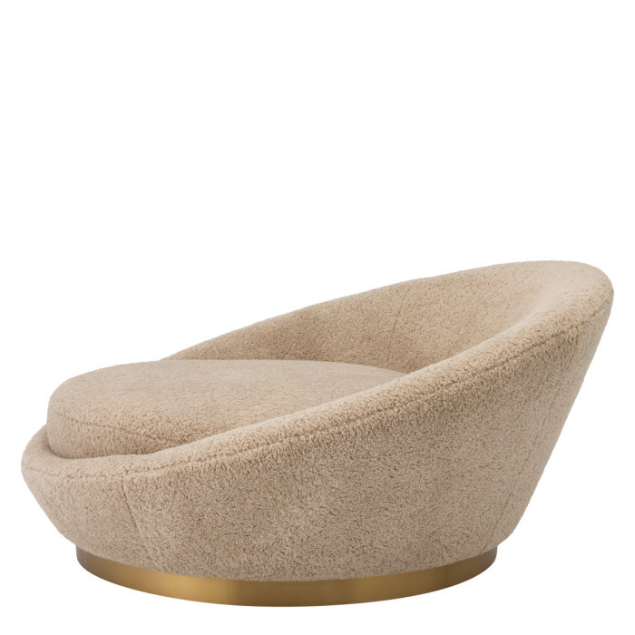 Canapea Duardo canberra, nisip, Dims: Ø 147 | W. 150 | D. 140 | H. 68 | SD. 112 | SH. 40  (CM) [4]