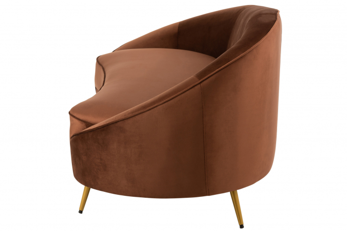Canapea Elisabeth, Textil/Lemn, Maro, 180x85x79 cm [6]