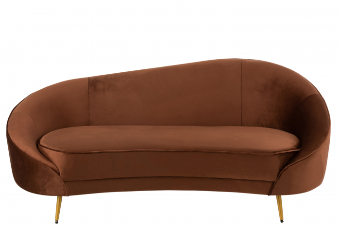 Canapea Elisabeth, Textil/Lemn, Maro, 180x85x79 cm [3]