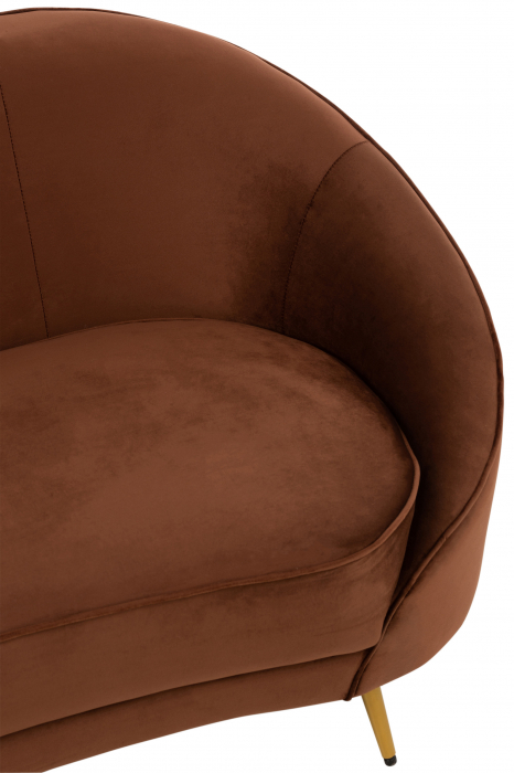 Canapea Elisabeth, Textil/Lemn, Maro, 180x85x79 cm [10]