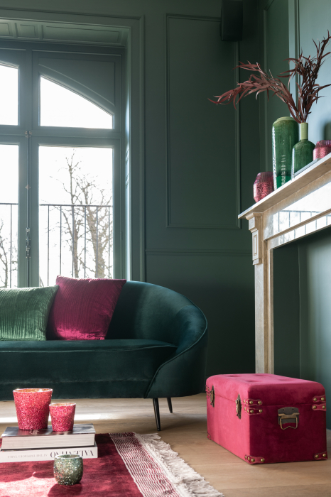Canapea Elisabeth, Textil/Lemn, Verde, 180x85x79 cm [13]
